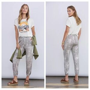 Anthropologie Sloane Shimmer Joggers Size S